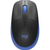 LOGITECH M190 FULL SIZE RATON INALAMBRICO USB 1000DPI - 3 BOTONES - GRAN TAMAÑO - USO AMBIDIESTRO - COLOR NEGRO/AZUL