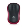 LOGITECH M185 RATON INALAMBRICO 1000DPI - 3 BOTONES - USO AMBIDIESTRO - COLOR NEGRO/ROJO