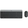 LOGITECH MK470 SLIM PACK INALAMBRICO USB TECLADO 12 TECLAS FN + RATON 1000DPI 3 BOTONES - ULTAFINOS - SILENCIOSOS - USO AMBIDIESTRO - COLOR NEGRO