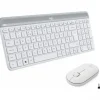 LOGITECH MK470 SLIM PACK INALAMBRICO USB TECLADO 12 TECLAS FN + RATON 1000DPI 3 BOTONES - ULTAFINOS - SILENCIOSOS - USO AMBIDIESTRO - COLOR BLANCO