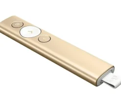 LOGITECH SPOTLIGHT PRESENTADOR INALAMBRICO - RADIO DE ACCION 30M - VIBRACION - COLOR ORO