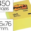 3M MMM NOTA ADH.POST-IT 76X76 450H AMARILLO 636-B MAK029741