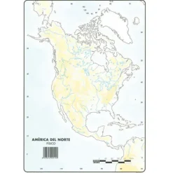MAPA MUDO AMERICA NORTE FISICO