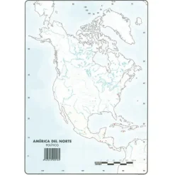MAPA MUDO AMERICA NORTE POLITICO