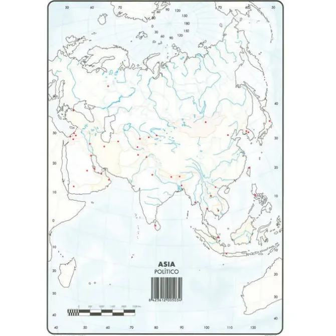 MAPA MUDO ASIA POLITICO