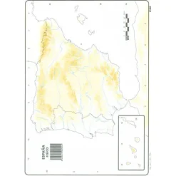 MAPA MUDO ESPAÑA FISICO