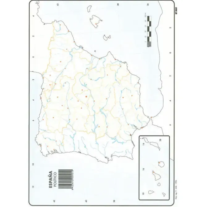 MAPA MUDO ESPAÑA POLITICO