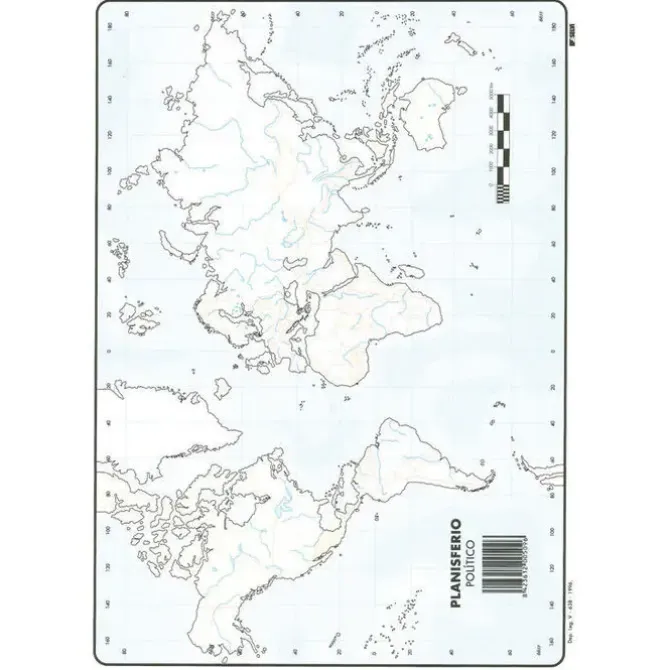MAPA MUDO PLANISFERIO POLITICO MUNDI