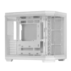 MARS GAMING CUSTOM MC-3TCORE CAJA GAMING - TRIPLE CRISTAL TEMPLADO - SOPORTE 10 VENTILADORES - PLACAS BASE CONECTOR INVERSO - USB-C - FILTROS ANTIPOLVO MAGNETICOS - COLOR BLANCO
