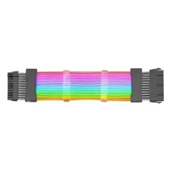 MARS GAMING MCA MCA-24 EXTENSOR DE CABLE ARGB - 16 LEDS PERSONALIZABLES - FIBRA OPTICA ULTRA DENSA - COMPATIBLE CON ASUS AURA SYNC Y MAS - COBRE PURO AWG18 - COLOR VARIOS