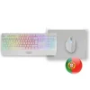 MARS GAMING MCP124 COMBO GAMING 3EN1 - TECLADO H-MECH RGB - RATON RGB SWITCHES HUANO - ALFOMBRILLA NANOTEXTIL RAINBOW - COMPATIBILIDAD MULTIPLATAFORMA - COLOR BLANCO