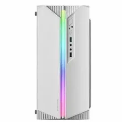 MARS GAMING MC-S1 CAJA COMPACTA GAMING - ILUMINACION ARGB 12 MODOS - VENTILADOR FRGB INCLUIDO - VENTANA LATERAL COMPLETA - COMPATIBLE MICRO-ATX/MINI-ITX - COLOR BLANCO