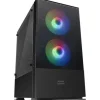 MARS GAMING MCZ CAJA MINITORRE MICRO ATX, MINI-ITX - PANEL LATERAL ACRILICO - ILUMINACION RGB - TAMAÑO HDD 2.5, 3.5 - USB-A 3.0, USB-A 2.0 Y AUDIO - 2 VENTILADORES 120MM INCLUIDOS
