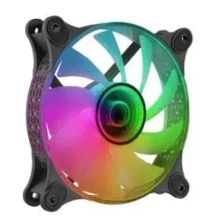 MARS GAMING MF-3D ARGB VENTILADOR - EFECTO ESPEJO INFINITO 3D - ILUMINACION ARGB 360° - COMPATIBLE CON ASUS AURA SYNC Y MAS - COLOR NEGRO