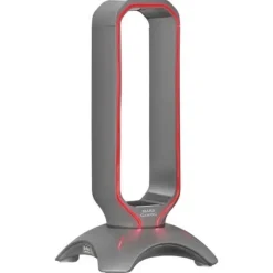 MARS GAMING MHHX SOPORTE AURICULARES 2 EN 1 - ILUMINACION RGB FLOW - 2 PUERTOS USB 2.0 - BASE ANTIDESLIZANTE - COLOR NEGRO