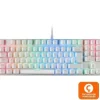 MARS GAMING MKREVO PRO TECLADO MECANICO - TKL CON PAD NUMERICO - SWITCHES OUTEMU PRO - ILUMINACION FULL RGB - BASE DE ALUMINIO - MULTIPLATAFORMA - PORTUGUES - COLOR BLANCO