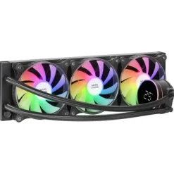 MARS GAMING ML-LCD360 REFRIGERACION LIQUIDA ARGB - DISIPACION SUPERIOR - VENTILADORES ARGB 120MM - PANTALLA LCD - TDP 600W - TUBOS TEFLON - MULTISOCKET UNIVERSAL - COLOR NEGRO