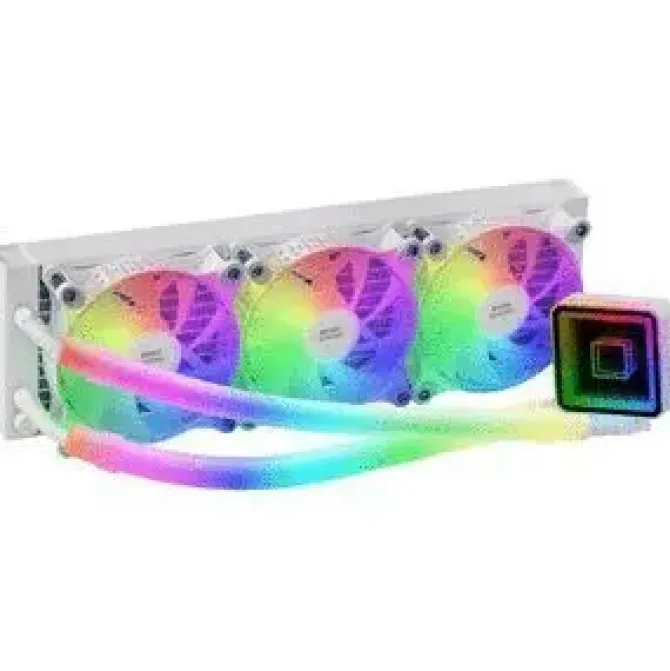 MARS GAMING ML-ULTRA360 REFRIGERACION LIQUIDA - 650W TDP - TECNOLOGIA OPTI-CHAMBER - ILUMINACION ARGB 360º - VENTILADORES SILENCIOSOS - MULTISOCKET UNIVERSAL - COLOR BLANCO