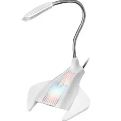 MARS GAMING MMIC MICROFONO DE MESA CON CUELLO FLEXIBLE USB - ILUMINACION RGB - BOTON SILENCIO - CABLE DE 1.50M
