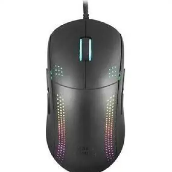 MARS GAMING MMPRO RATON PROFESIONAL AMBIDIESTRO 32K DPI - DISEÑO AMBIDIESTRO ULTRALIGERO - ILUMINACION RGB CHROMA - SWITCHES MECANICOS KAILH - CABLE FEATHER PARACORD - COLOR NEGRO