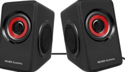 MARS GAMING MS1 ALTAVOCES 2.0 10W USB, JACK 3.5MM - 6 DRIVERS DE SONIDO: 2 ACTIVOS Y 4 PASIVOS - CONTROL DE VOLUMEN