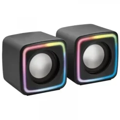 MARS GAMING MSCUBE ALTAVOCES 8W - ILUMINACION RGB - SONIDO DSP - USB, ENTRADA JACK 3.5MM - COMPACTOS Y LIGEROS