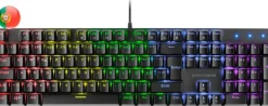 MARS GAMING TECLADO MECANICO RGB MK422 - TECNOLOGIA ANTIPOLVO - EFECTOS DE ILUMINACION RAINBOW - TECLAS ULTRA-RESISTENTES - FUNCIONES MULTIMEDIA Y MODO JUEGO - PR DE 1000HZ - ANTI-GHOSTING AVANZADO -