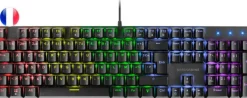 MARS GAMING TECLADO MECANICO RGB MK422 - TECNOLOGIA ANTIPOLVO - EFECTOS DE ILUMINACION RAINBOW - TECLAS ULTRA-RESISTENTES - FUNCIONES MULTIMEDIA Y MODO JUEGO - PR DE 1000HZ - ANTI-GHOSTING AVANZADO -
