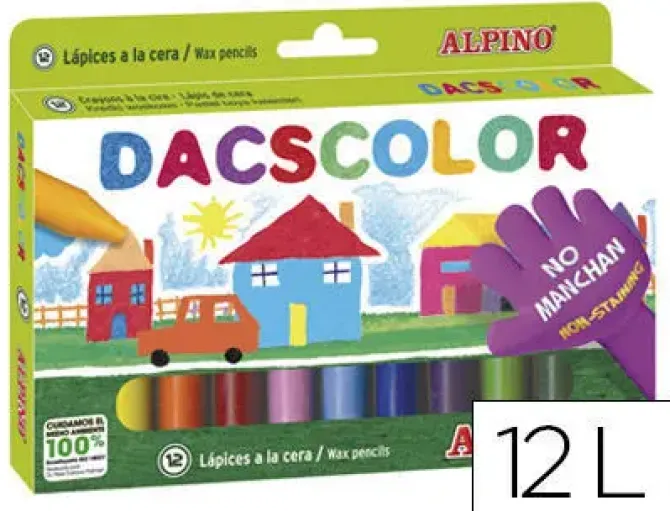 MASATS LAPIZ CERA DACSCOLOR 12 DC050295 MAK655429