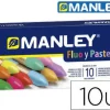 MASATS MANLEY PACK 10 CERAS MANLEY COLORES ESPECIALES (FLUO+PASTEL) - CERAS BLANDAS DE TRAZO SUAVE - GRAN VARIEDAD DE TECNICAS Y APLICACIONES - COLORIDO ESPECIAL (FLUO+PASTEL) - COLORES SURTIDOS