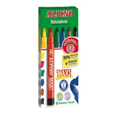 MASATS ROTULADOR ALPINO MAXI PUNTA GRUESA 6C AR00005 MAK649834