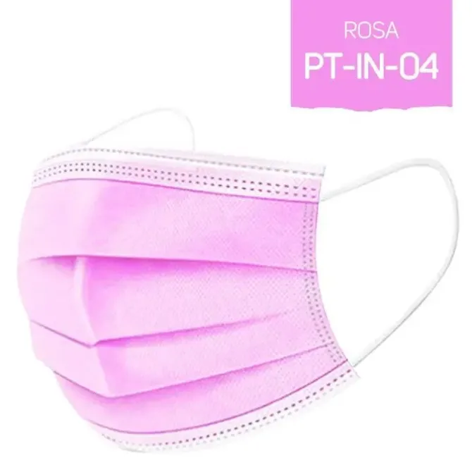 MASCARILLA QUIRUGICA PARA NIÑOS 10 UNIDADES ROSA CERTIFICADO CE EN14683 CLASE I TIPO IIR