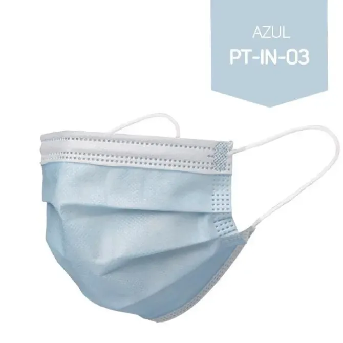 MASCARILLA QUIRUGICA PARA NIÑOS 10 UNIDADES AZUL CERTIFICADO CE EN14683 CLASE I TIPO IIR