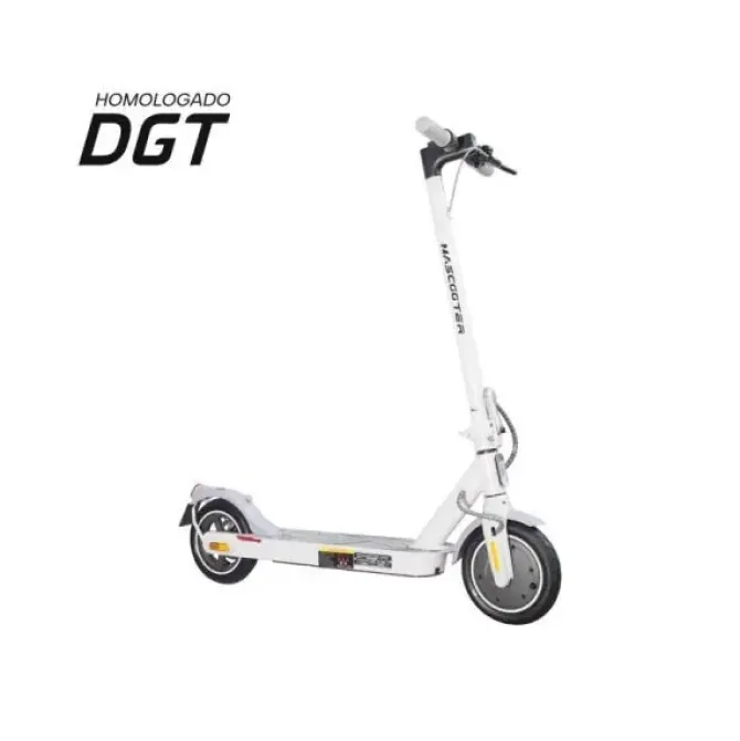 MASCOOTER S1 ESSENTIAL PATINETE ELECTRICO MOTOR 300W - HOMOLOGADO DGT - AUTONOMIA HASTA 20KM - CARGA MAXIMA 100KG - RUEDAS 8.5 - COLOR BLANCO