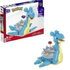 MATTEL MEGA CONSTRUX WONDER BUILDERS POKEMON LAPRAS - FIGURA DE CONSTRUCCION - TAMAÑO 20CM APROX. - 527 PIEZAS