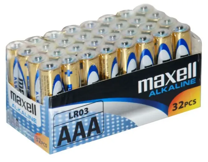 MAXELL PACK DE 32 PILAS ALCALINAS LR03 AAA 1.5V