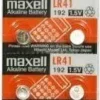 MAXELL PACK DE 10 PILAS ALCALINAS DE BOTON LR41 1.5V