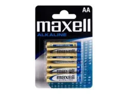 MAXELL PACK DE 4 PILAS ALCALINAS LR06 AA 1.5V