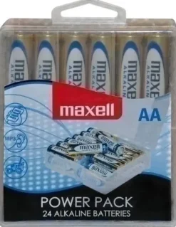 MAXELL PACK DE 24 PILAS ALCALINAS LR06 AA 1.5V