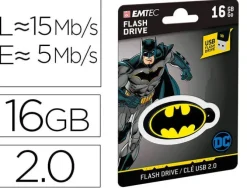 MEMORIA USB EMTEC FLASH 16 GB USB 2.0 COLLECTOR BATMAN