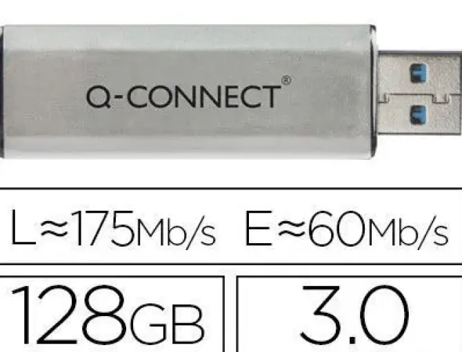 MEMORIA USB Q-CONNECT FLASH 128 GB 3.0
