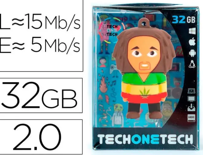 MEMORIA USB TECH ON TECH BOB 32 GB