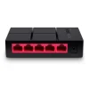 MERCUSYS SWITCH 5 PUERTOS GIGABIT RJ45 10/100/1000MBPS - DISEÑO COMPACTO - PLUG & PLAY - TECNOLOGIA VERDE