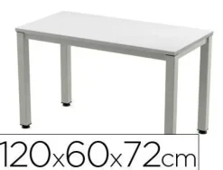 MESA DE OFICINA ROCADA EXECUTIVE 200AD02 ALUMINIO /GRIS 120X60 CM