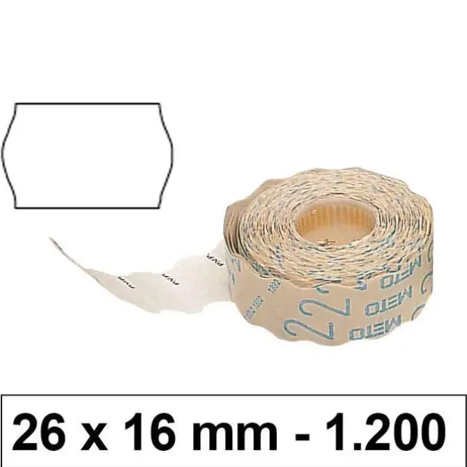 METO ETIQUETA METO 26X16 1LINEA REMOV.BLAN 09003409 MAK220308