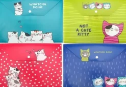 M&G BOLSA BOTON TAMAÑO A4 FOLIO GATITOS SO MAY CATS ADM929FM