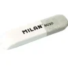 MILAN 8030 GOMA DE BORRAR BISELADA - DOBLE USO - FLEXIBLE - MIGA DE PAN - CAUCHO - COLOR BLANCO/GRIS