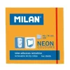 MILAN BLOC DE 100 NOTAS ADHESIVAS - REMOVIBLES - 76MM X 76MM - COLOR NARANJA NEON