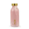 MILAN BOTELLA PORTALIQUIDOS MILAN ACERO INOXIDABLE SERIE LAVA ROSA 350 ML