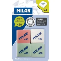 MILAN GOMA BORRAR MILAN 430 MIGA BLISTER 4UNIDADES BMM9215 MAK119361